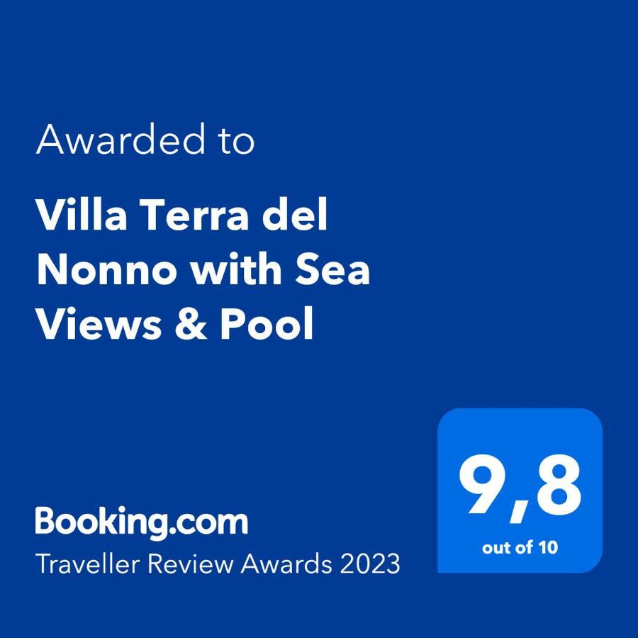 Villa Terra Del Nonno With Sea Views & Pool Gaios Exterior photo